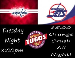 Tuesday Night NHL Hockey in Ocean City at Pizza Tugos!