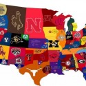 College Football Logo on Each State