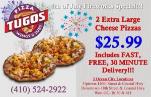 4th of July Pizza Special