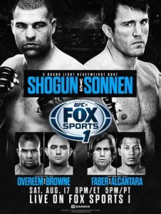 Shogun vs Sonnen UFC Fight at Pizza Tugos ad