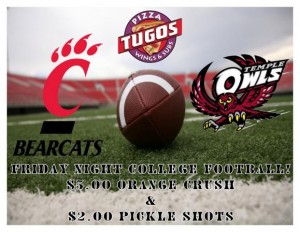 Friday College Football Specials ad