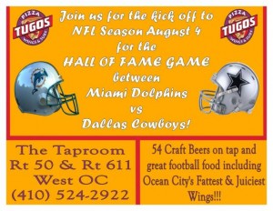 NFL Kickoff at Pizza Tugos ad