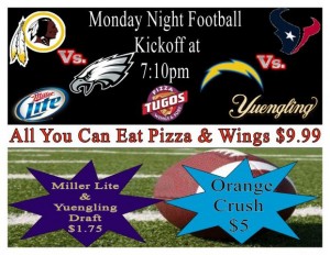 NFL Hall of Fame Game at Pizza Tugos in Ocean City!