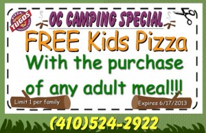Pizza Tugos Ocean City Camping Special