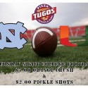 Thursday College Football Night at Pizza Tugos ad