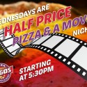 Wednesday Movie Night at Pizza Tugos in Ocean City ad