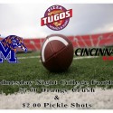 Wednesday Night College Football Specials at Pizza Tugos ad