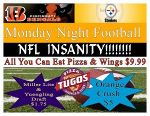 NFL Insanity Monday Night Football AUCE Special ad