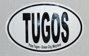 Pizza Tugos Car Sticker