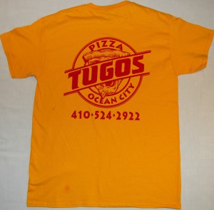 Pizza Tugos Crew Shirt Back