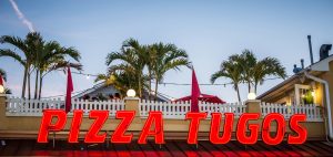 Exterior Pizza Tugos sign