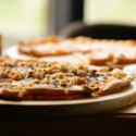 several pizzas on a table